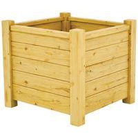 Jardinière Ventoux carrée 95x95x95 cm - pin traité - Image 2