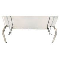Conteneur mobile à pédale frontale amovible inox 110L - Manutan Expert - Image 9