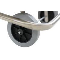 Conteneur mobile à pédale frontale amovible inox 110L - Manutan Expert - Image 10