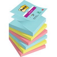 Lot 6 blocs 90 feuilles 76x76 mm couleurs assorties Z notes Super Sticky Cosmic - Image principale