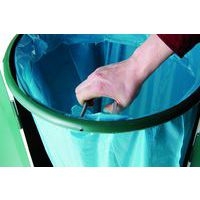 Poubelle en métal 120 litres H:100 cm Col.:Vert - Image 4