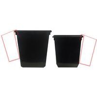 Bac pour poubelle à papier en cône 21L et 27L, Coloris : Gris - Image 3