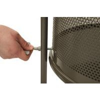 Corbeille d'extérieur graphite 80 L sur support - Image 4