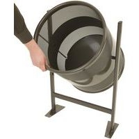 Corbeille d'extérieur graphite 80 L sur support - Image 2