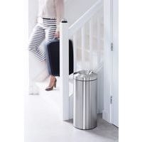 Poubelle à papier anti-feu - Inox - 30 L, Coloris : Argent - Image 5