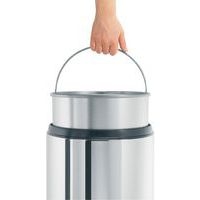 Poubelle à papier anti-feu - Inox - 30 L, Coloris : Gris - Image 4