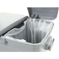 Poubelle à pédale double Dustbin 45L Plastique Gris - Image 2