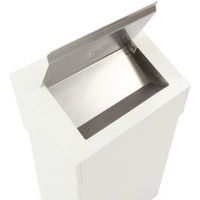 Poubelle avec tête hygiènique 18L, Coloris : Blanc - Image 3