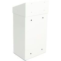 Poubelle métallique - 18 L, Coloris : Blanc - Image 2
