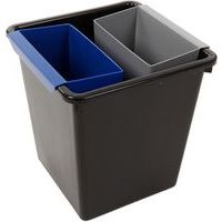 Corbeille à papier carrée - 27 L Noir - Image 8