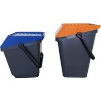 Poubelle EasyMax 45 L noir/orange - Image 4