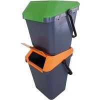 Poubelle EasyMax 45 L noir/orange - Image 8
