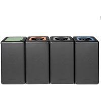 Poubelle circulaire BrickBin 65L Déchets organiques Noir/ver - Image 8