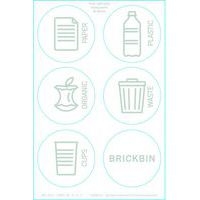 Poubelle circulaire BrickBin 65L Déchets organiques Noir/ver - Image 9