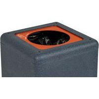 Poubelle circulaire BrickBin 65L Plastiques gris / orange - Image 5