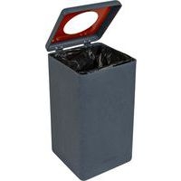 Poubelle circulaire BrickBin 65L Plastiques gris / orange - Image 6