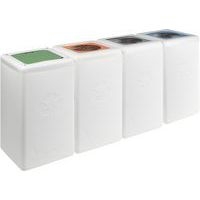Poubelle circulaire BrickBin 65L Autres Déchets Blanc/gris - Image 4