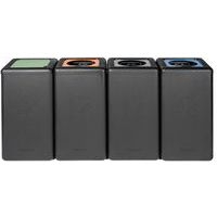 Poubelle circulaire BrickBin 65L Autres Déchets gris/noir - Image 8