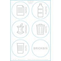 Poubelle circulaire à gobelets BrickBin Cups 65L noir/jaune - Image 5