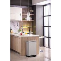 Poubelle à pédale E-Cube rectangulaire-  40 L, Matériau : Inox - Image 6