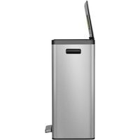 Poubelle à pédale Ecocasa II Recycling Step Bin 20+20 L inox - Image 2