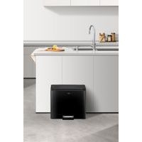 Poubelle à pédale Essential Recycler Step Bin 20+9 L noir - Image 3