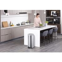 Poubelle à pédale Maggey 30L inox mat - Image 2