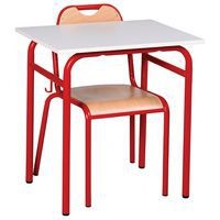 Lot de 30 tables Romane + chaises Etude 4 pieds - Manutan Expert - Image 3