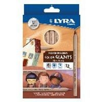Etui 12 crayons géants couleurs Lyra couleurs de peau - Image principale