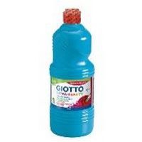 Flacon 1 litre gouache liquide giotto avec bouchon doseur - bleu primaire (cyan) - Image principale