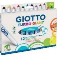 Etui 12 feutres pointe extra large turbo Giant Omyacolor Giotto - Image principale
