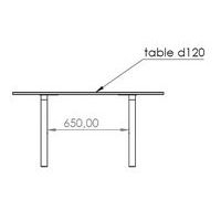 Table ronde Ø 120 cm Filou - Manutan Expert - Image 7