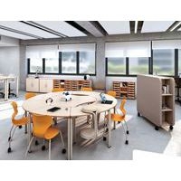 Table pliante Alufloopavec plateau blanc mat. 1600x800 mm - Image 2