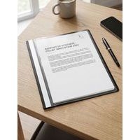 Lot de 25 chemises de présentation à lamelles PP standard A4 Noir - Image 3