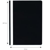 Lot de 25 chemises de présentation à lamelles PP standard A4 Noir - Image 2