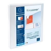 Classeur personnalisable KREACOVER format A4+ Ø 16 mm blanc - Image principale