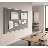 Panneau d'affichage textile Hxl : 90x120 cms - Fond Gris - Image 2
