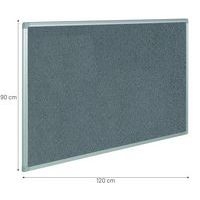 Panneau d'affichage textile Hxl : 90x120 cms - Fond Gris - Image 3