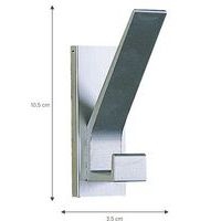 Bipatère - Nbr patère : 2 - Argent - Image 2