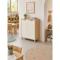 Meuble étagères Filou  avec portes sur pieds blanc - Image 3