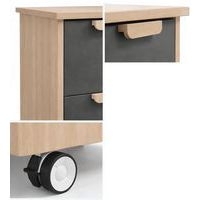 Meuble Filou  6 tiroirs sur roulettes gris onyx - Image 4