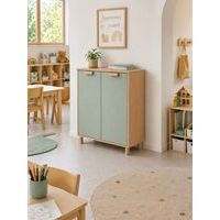 Meuble étagères Filou avec portes sur pieds vert opale - Image 3
