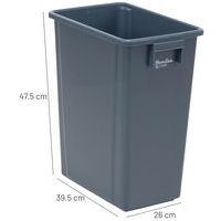 Collecteur de tri 40 L gris - Manutan Expert - Image 6