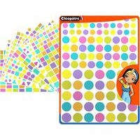 Paquet de 4170 gommettes géométriques coloris pastel - Image principale