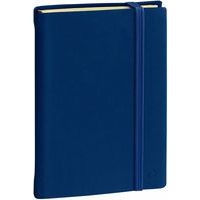 Carnet de note 24 ligné en soie 16x24 cm marine - Image principale