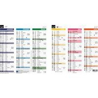 Lot de 10 Calendrier origami 18 fr arc en ciel par 10 - 36x18cm - Image principale