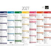 Lot de 10 Calendrier banque fr arc en ciel par 10 - 43x33,5cm - Image principale