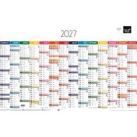 Calendrier annuel horizontal - 65x43 cm - 2027 - Quo Vadis - Image principale