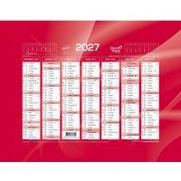 Calendrier banque - Rouge - Année 2027 - Quo Vadis - Image principale