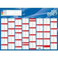 Lot de 10 Calendrier 2024-25 BANQUE SEPT/DEC 55X40,5 Bleu par 10 - Image principale